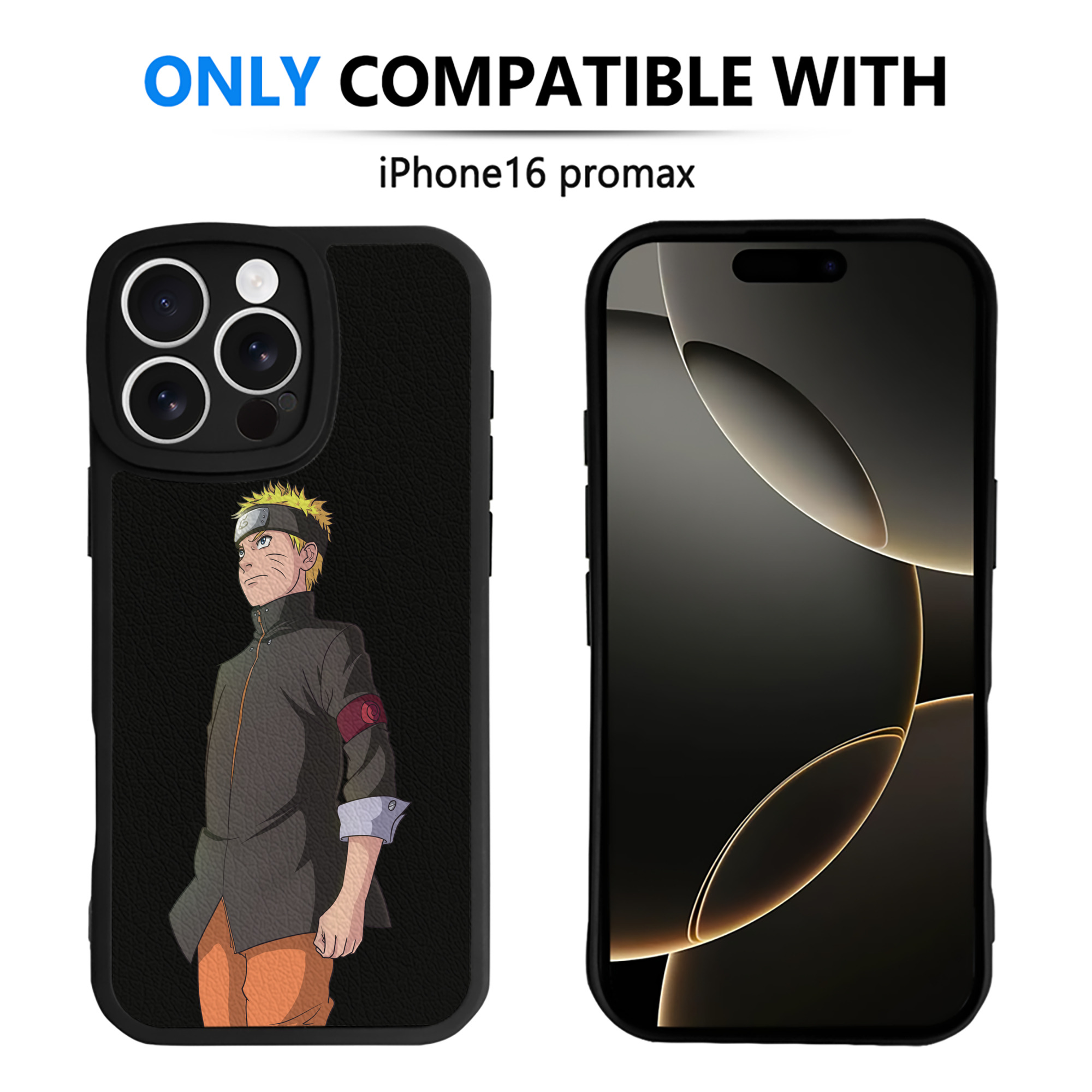 （画像用） NARUTO -ナルト- うずまき ナルト Uzumaki Naruto 【iPhone 16シリーズ対応】シリコンスマホケース（レザー調） 材質：シリコン